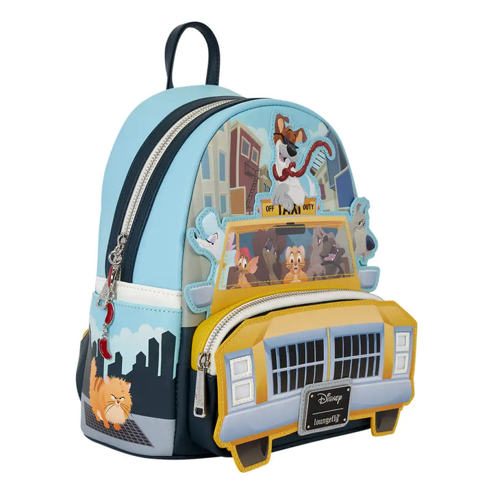Loungefly Disney Oliver and Company Taxi Scene Mini Backpack
