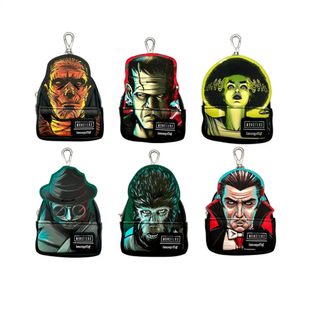 Loungefly Universal Monsters Mystery Mini Backpack Keychain Charm