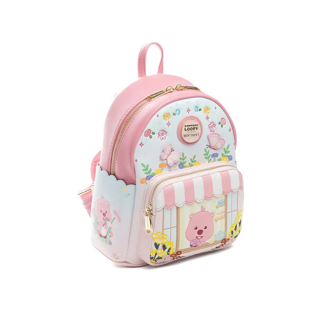 707 Street Exclusive Zanmang Loopy Floral Scene Mini Backpack - Limited Edition 200
