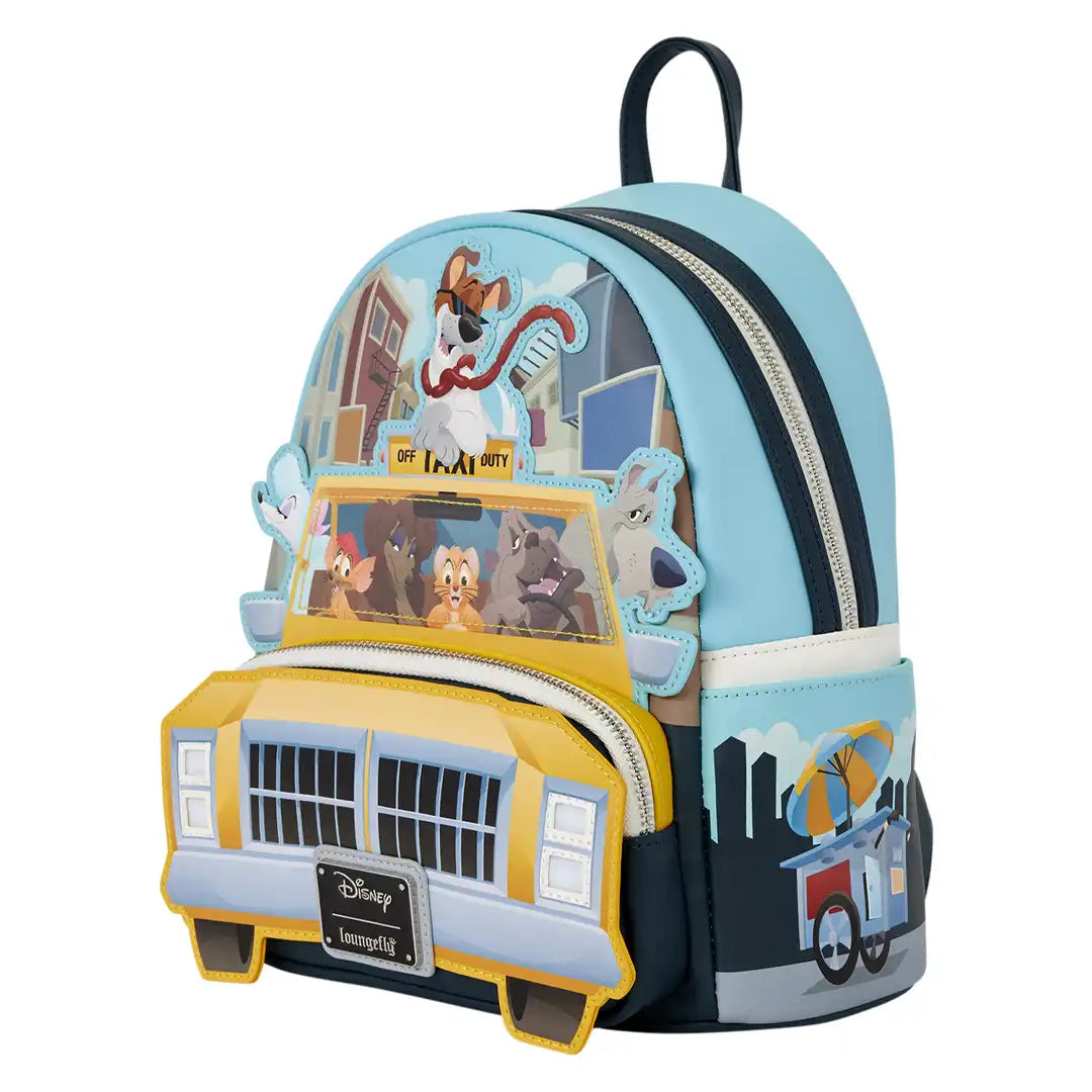 Loungefly Disney Oliver and Company Taxi Scene Mini Backpack