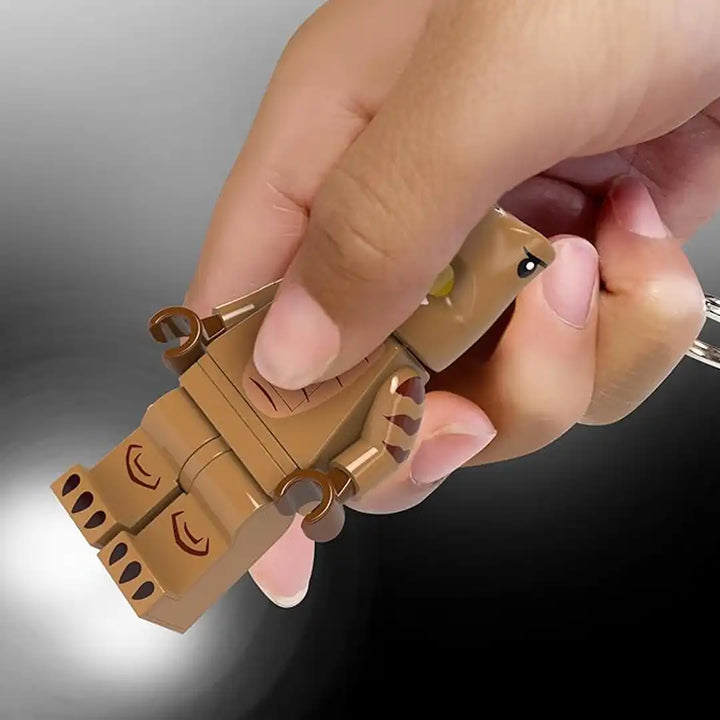 LEGO Minifigures Keychain Light T-Rex Costume Fan