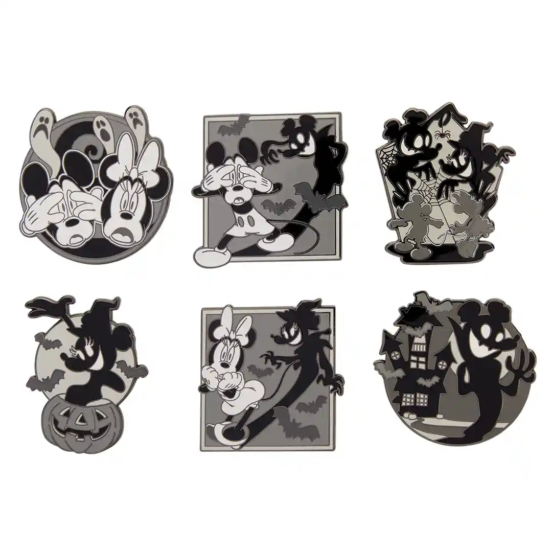 Loungefly Disney Mickey &amp; Minnie Ghost Mystery Box Pin
