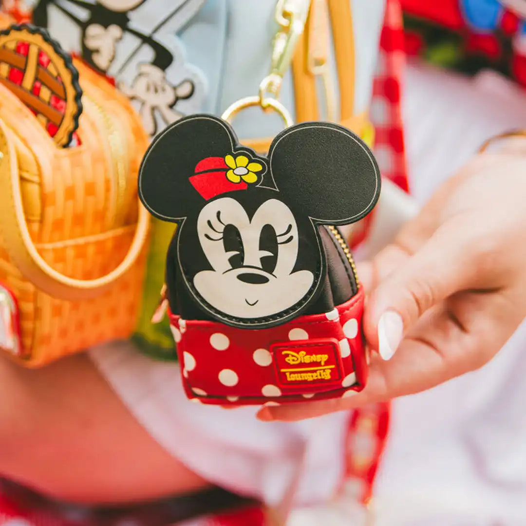 Loungefly Disney Mickey &amp; Friends Picnic Cosplay Mystery Mini Backpack Keychain Charm