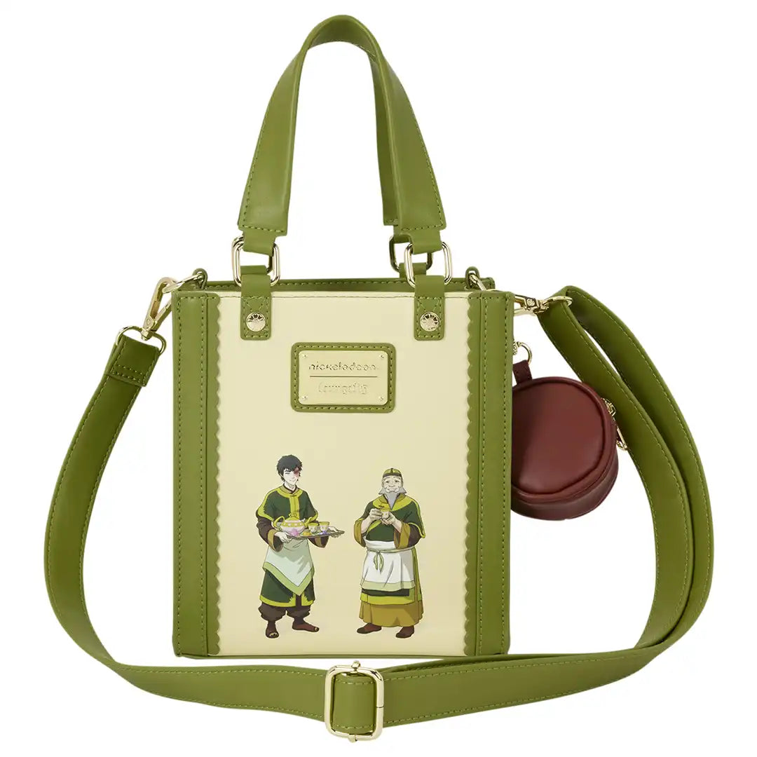 Loungefly Nickelodeon Avatar: The Last Airbender Jasmine Dragon Tote Crossbody Bag with Coin Bag