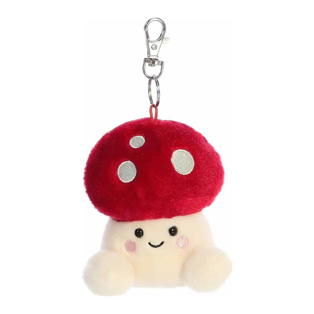 Aurora Adorable Palm Pals 4" Amanita Mushroom Clip-On
