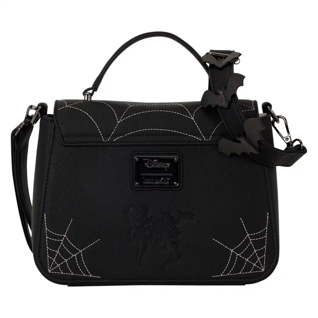 Loungefly Disney Mickey &amp; Minnie Spiderweb and Bats Crossbody Bag