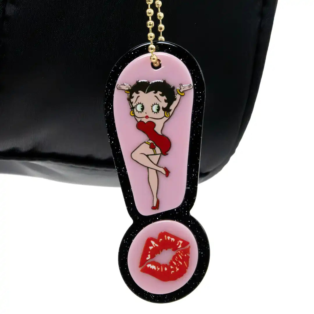 Whatever Makes You Happy Betty Boop Head Crossbody Bag