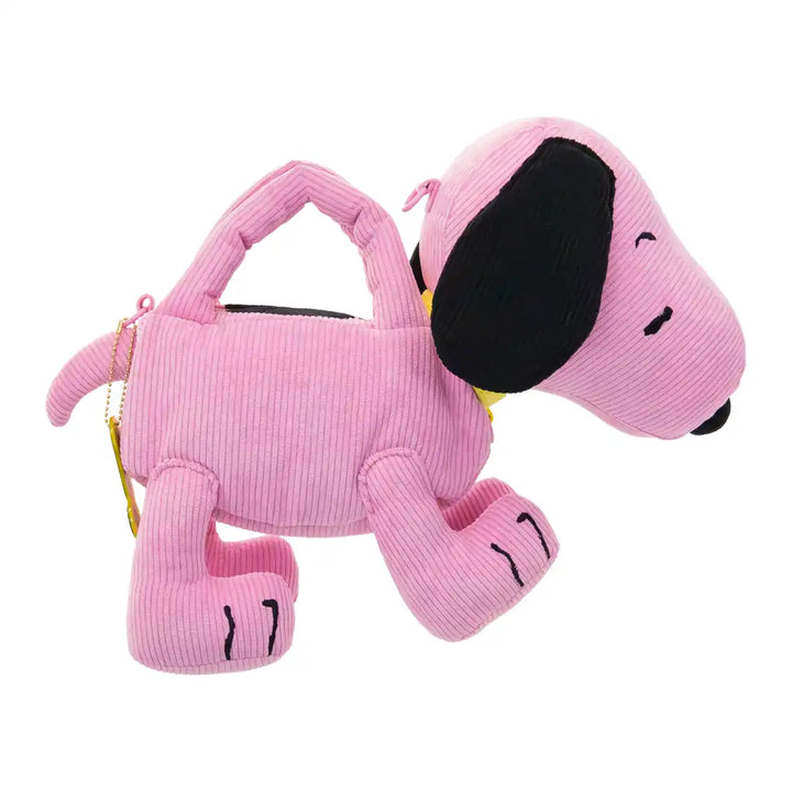 Whatever Makes You Happy Peanuts Sherbert Spring Snoopy Figural Corduroy Crossbody Bag
