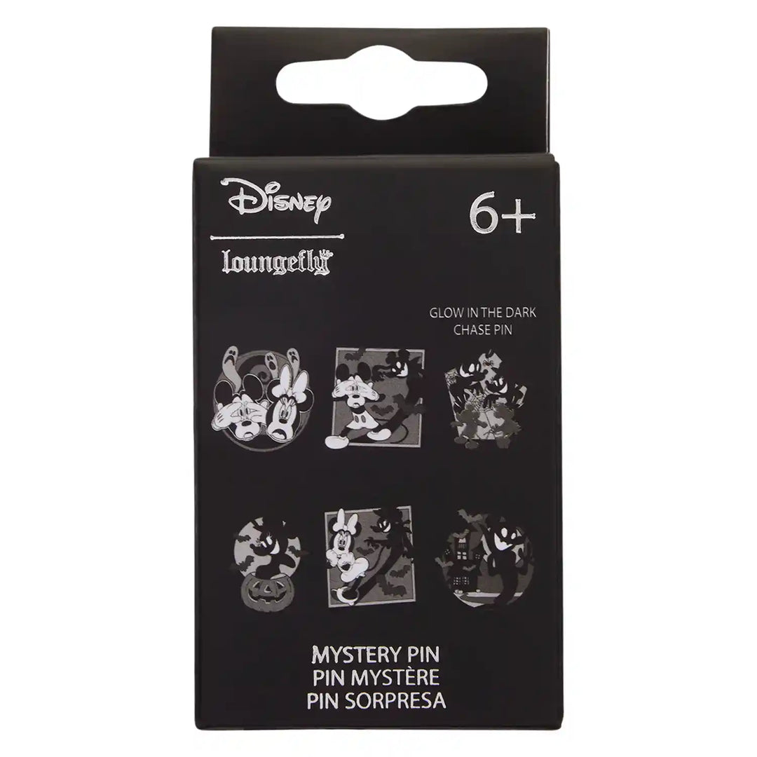 Loungefly Disney Mickey &amp; Minnie Ghost Mystery Box Pin