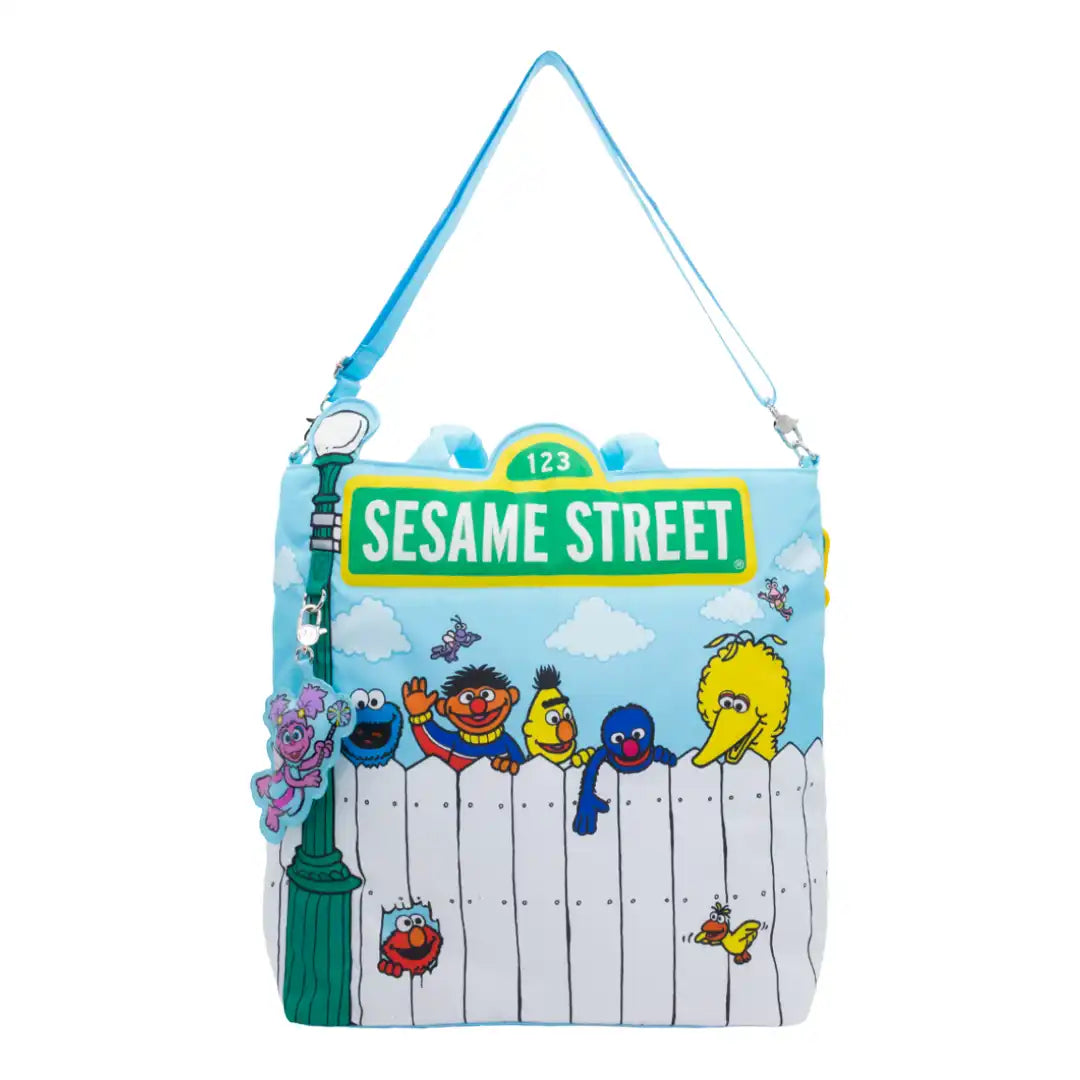 Whatever Makes You Happy Sesame Street Good Friends Great Times Oversized Tote Bag