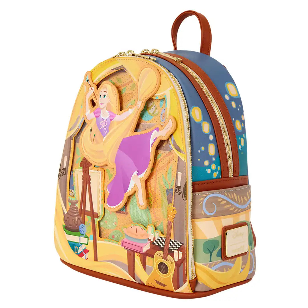 Loungefly Disney Tangled Rapunzel Painting Mini Backpack