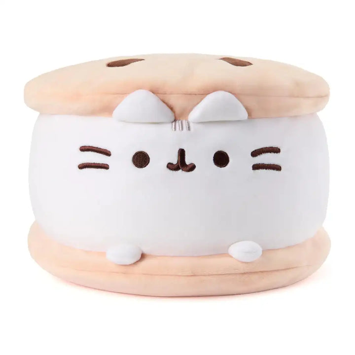 GUND Pusheen Cookie Ice Cream Sandwich Squisheen 11" Squishy Plush Toy
