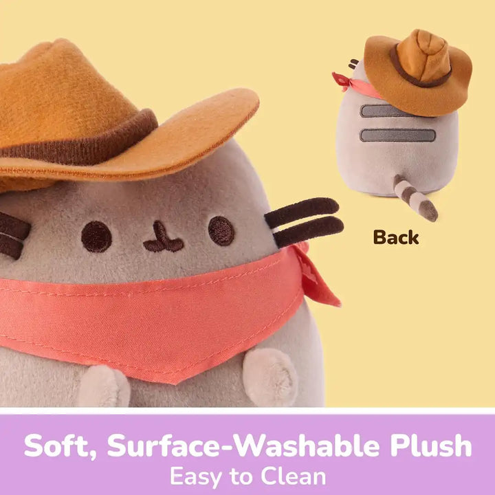 GUND Pusheen Cowboy Squisheen 6-Inch Squishy Plush Toy