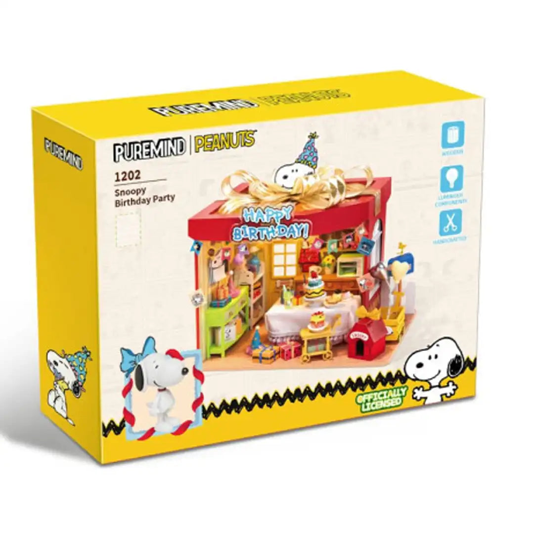 Puremind Peanuts Snoopy Birthday Party Building Set