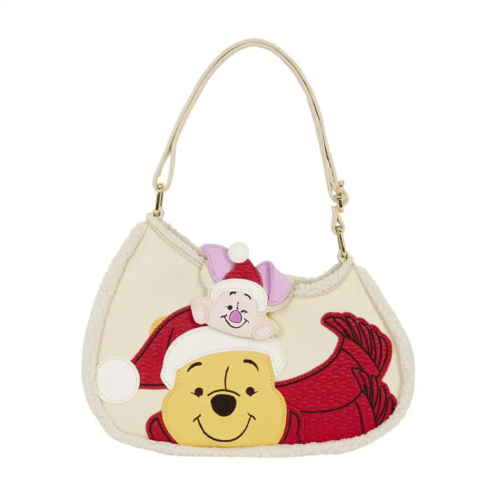 Loungefly Disney Winnie the Pooh &amp; Piglet Holiday Crossbody Bag