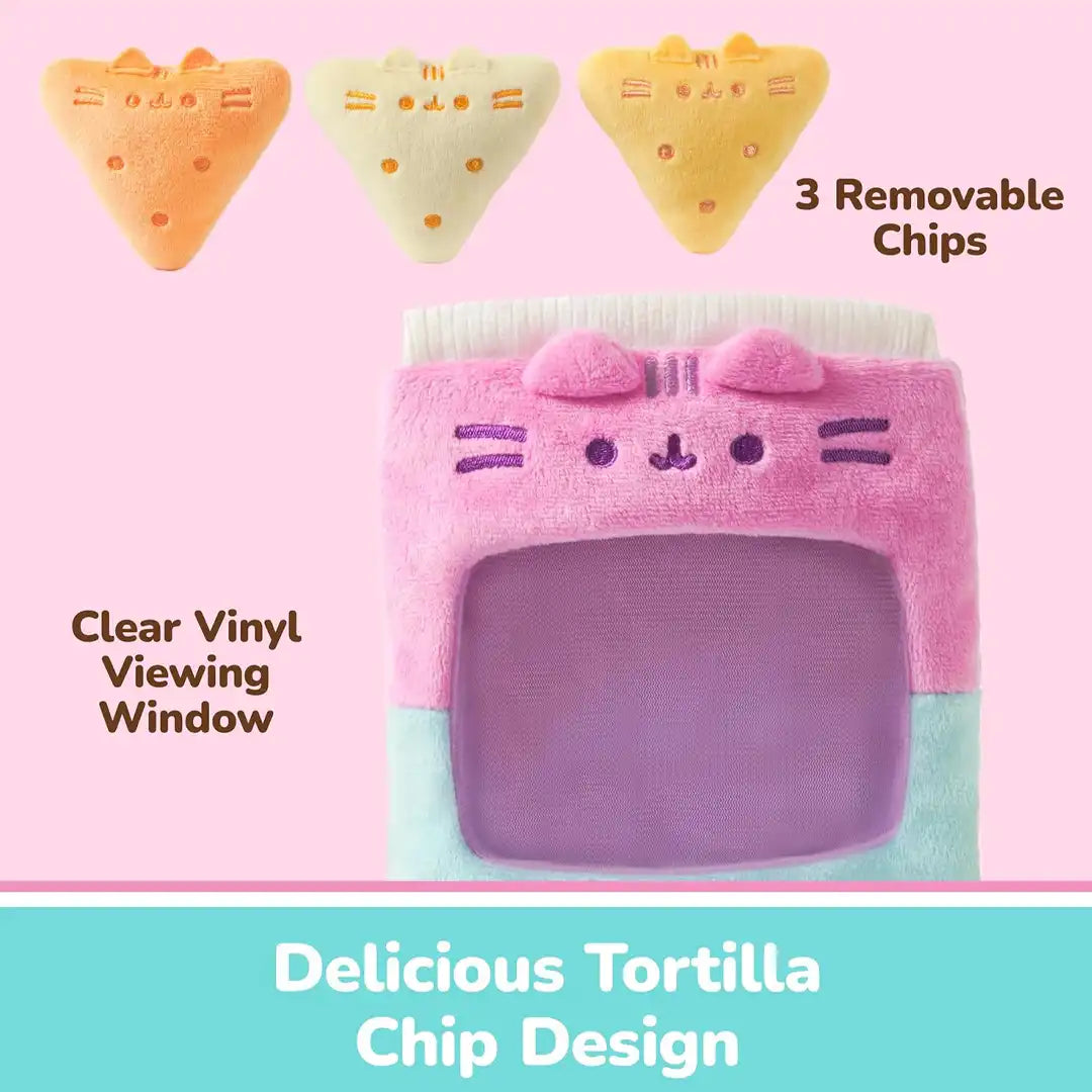 GUND Pusheen Gamer Chips with Removable Mini Plushies 8" Plush Toy