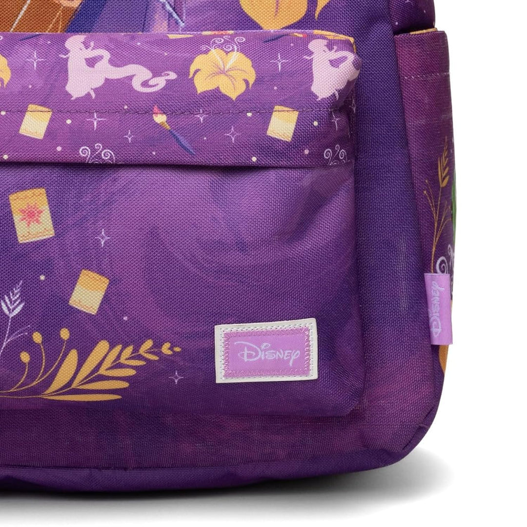 Wondapop Disney Princess Rapunzel Backpack 16” – Tangled Backpack with Laptop Sleeve, Front Pocket &amp; Side Pockets, Classic Disney Bookbag for School, Travel &amp; Everyday Use