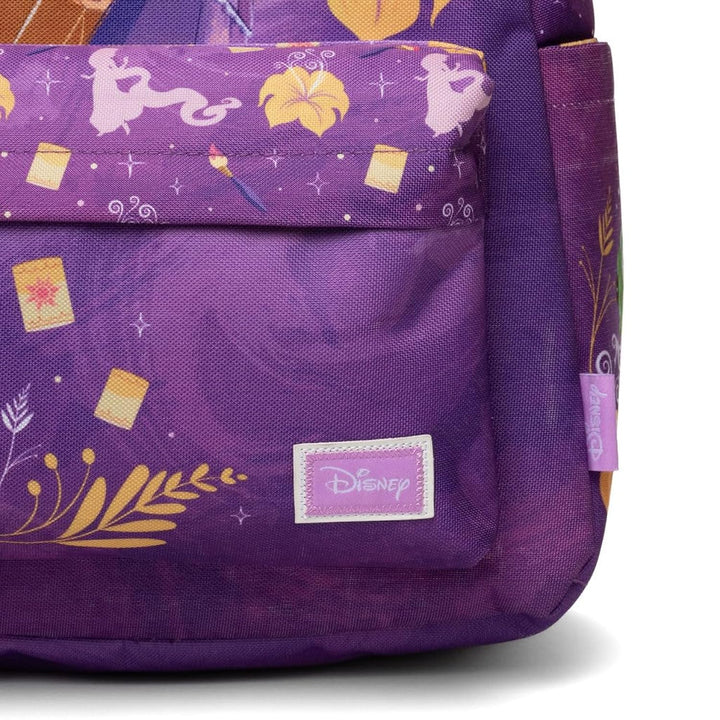 Wondapop Disney Princess Rapunzel Backpack 16” – Tangled Backpack with Laptop Sleeve, Front Pocket &amp; Side Pockets, Classic Disney Bookbag for School, Travel &amp; Everyday Use
