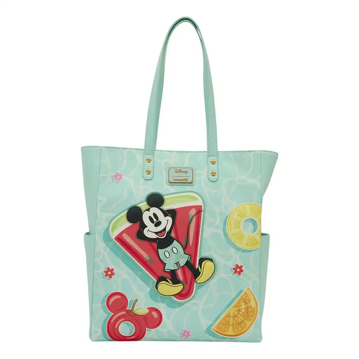 Loungefly Disney Mickey &amp; Minnie Beach Fun Tote Bag