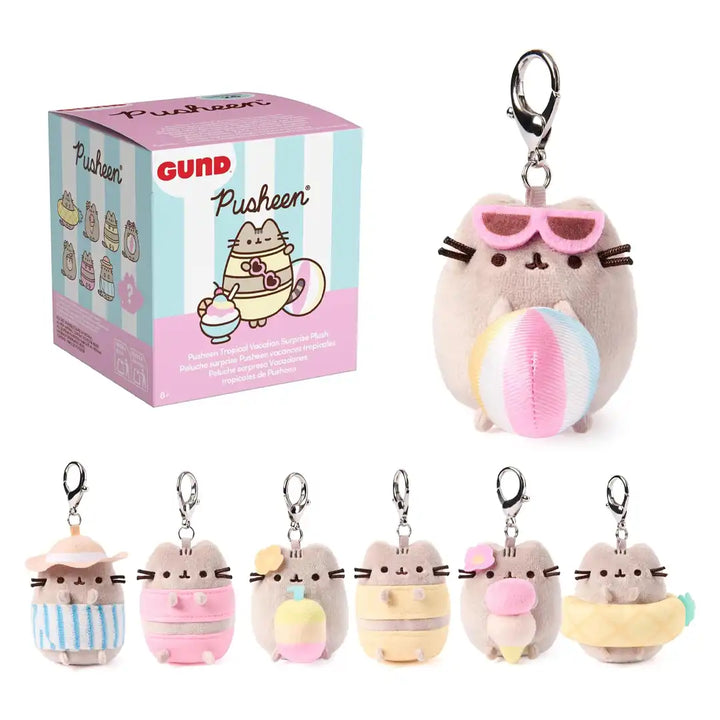 GUND Pusheen Tropical Vacation 3-Inch Surprise Plush Blind Box