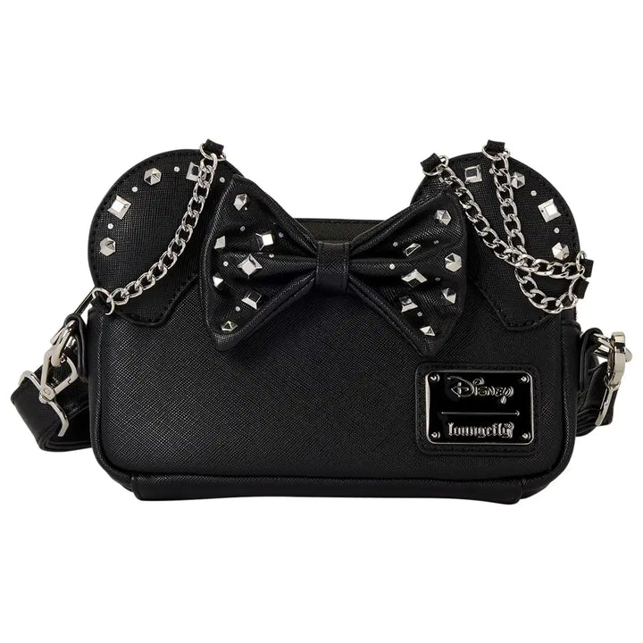 Loungefly Disney Minnie Mouse Studs &amp; Chains Crossbody Bag