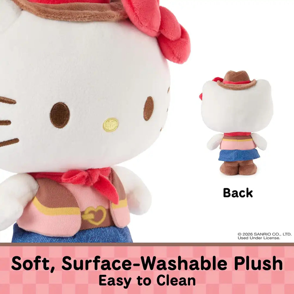 GUND Sanrio Hello Kitty Cowgirl 9.5" Plush Toy