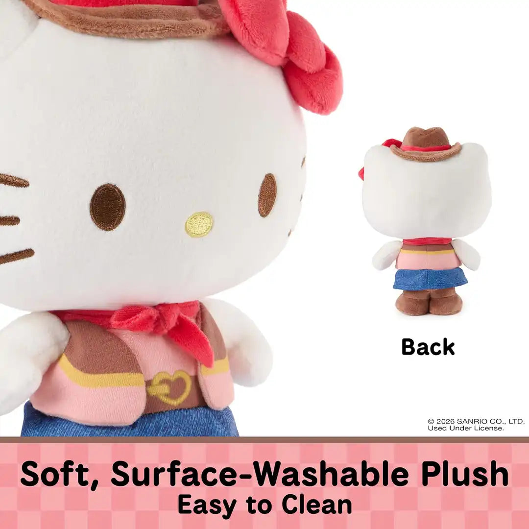 GUND Sanrio Hello Kitty Cowgirl 9.5" Plush Toy