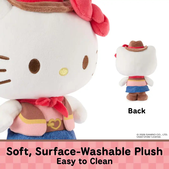 GUND Sanrio Hello Kitty Cowgirl 9.5" Plush Toy