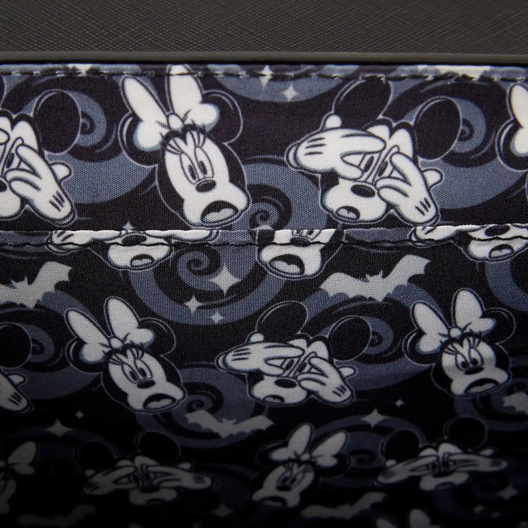 Loungefly Disney Mickey &amp; Minnie Spiderweb and Bats Crossbody Bag