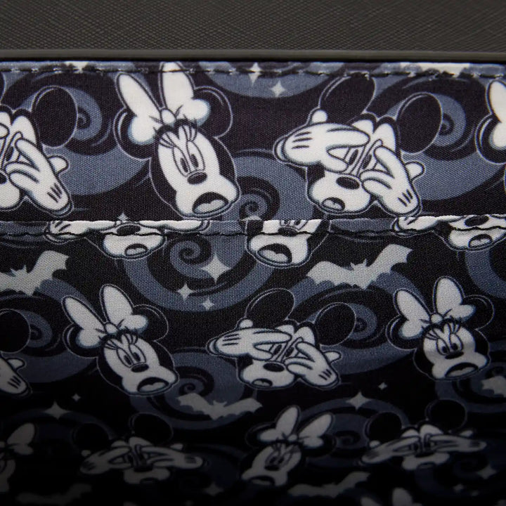Loungefly Disney Mickey &amp; Minnie Spiderweb and Bats Crossbody Bag