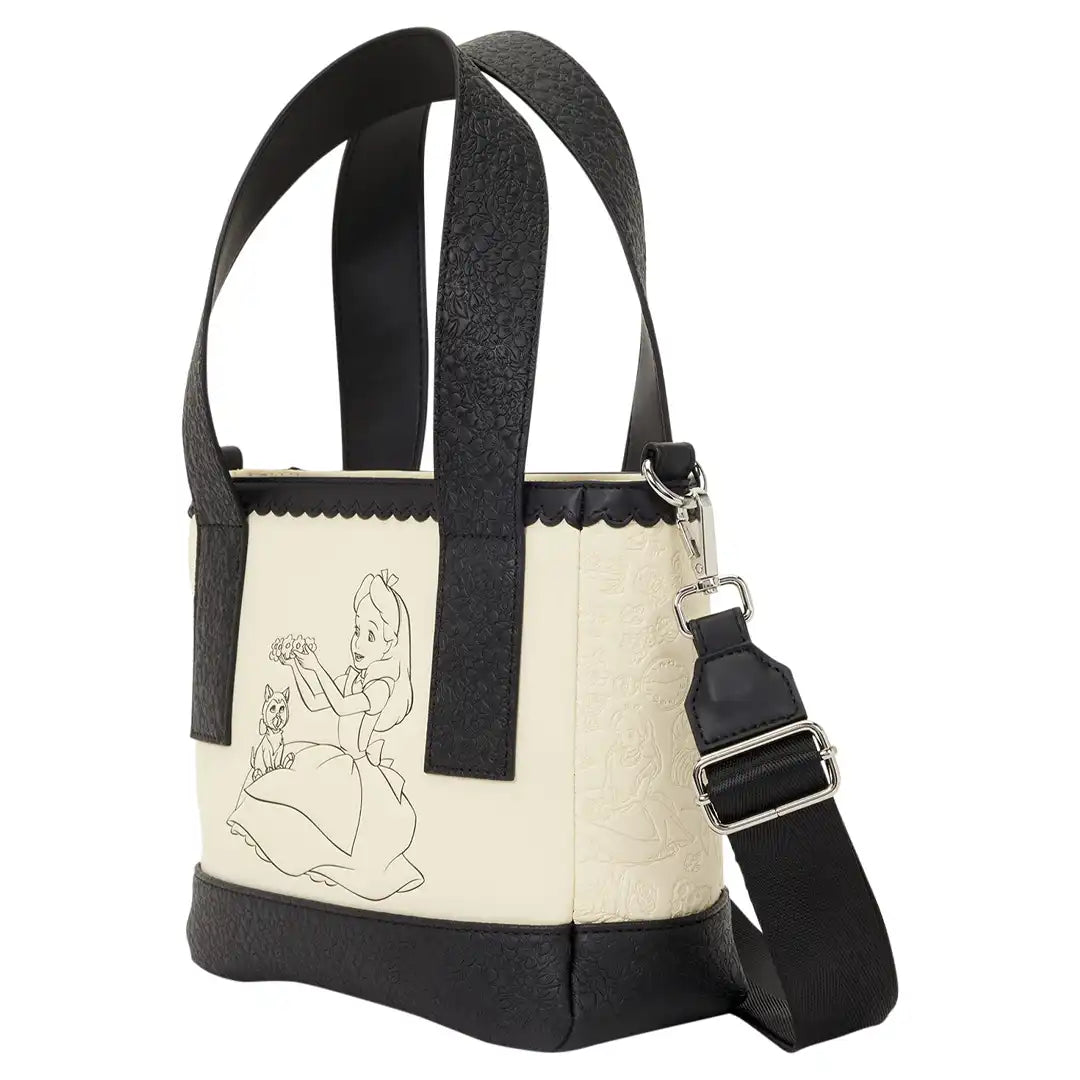 Loungefly Disney Alice in Wonderland Mini Tote Crossbody Bag