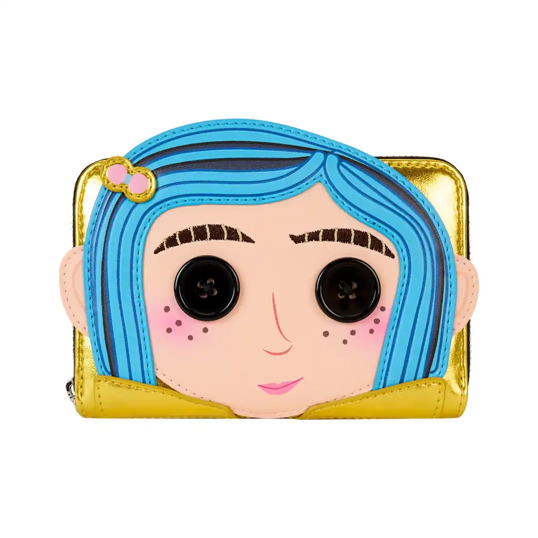 Loungefly Laika Coraline 15th Anniversary Doll Cosplay Zip-Around Wallet