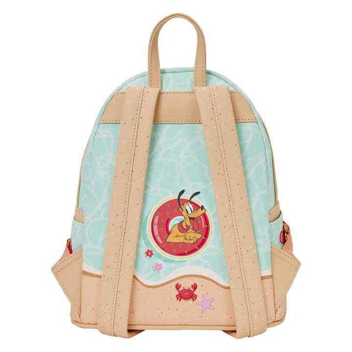 Loungefly Disney Mickey &amp; Minnie Beach Fun Mini Backpack