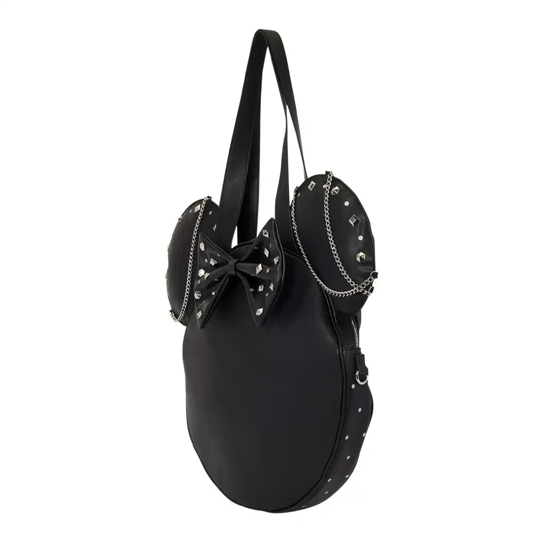 Loungefly Disney Minnie Mouse Studs &amp; Chains Oversized Tote Bag