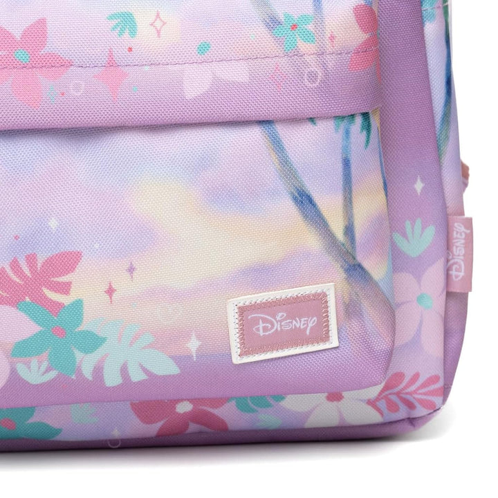 Wondapop Disney Stitch Angel Backpack 16” Girls School Backpack with Laptop Sleeve, Front Pocket &amp; Side Pockets, Cute Disney Bookbag for Kids
