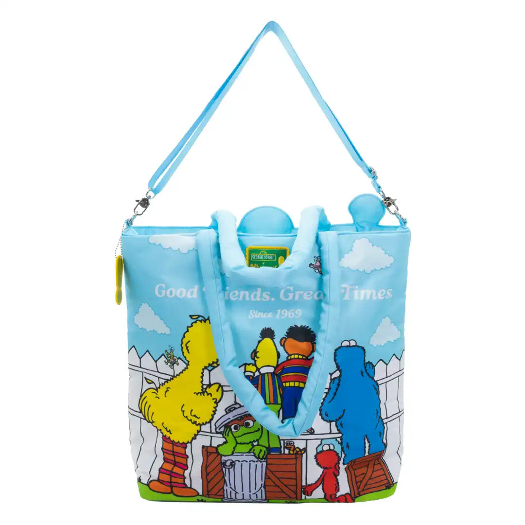 Whatever Makes You Happy Sesame Street Good Friends Great Times Oversized Tote Bag