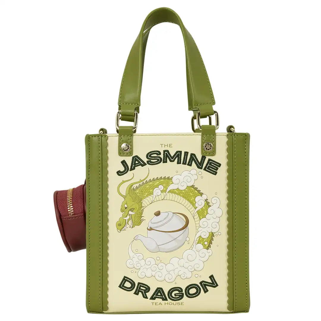 Loungefly Nickelodeon Avatar: The Last Airbender Jasmine Dragon Tote Crossbody Bag with Coin Bag