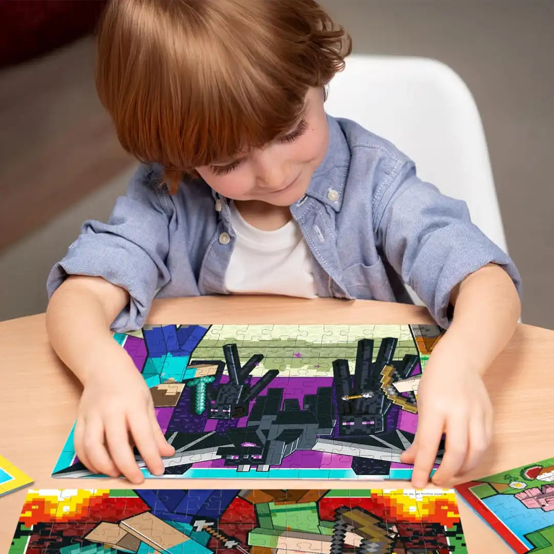 Ravensburger Minecraft 4x100 Piece Bumper Puzzle Pack