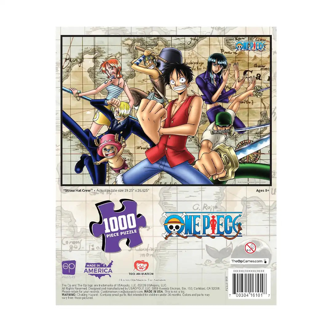 USAopoly One Piece Straw Hat Crew 1,000 Piece Jigsaw Puzzle