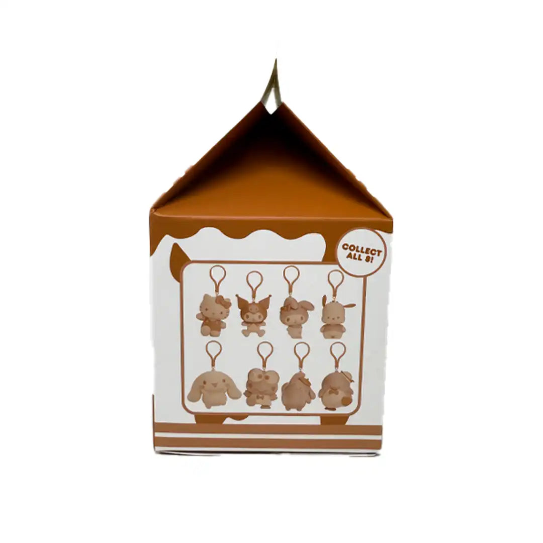Hello Kitty Chocolate Milk Flocked Keychain Blind Box