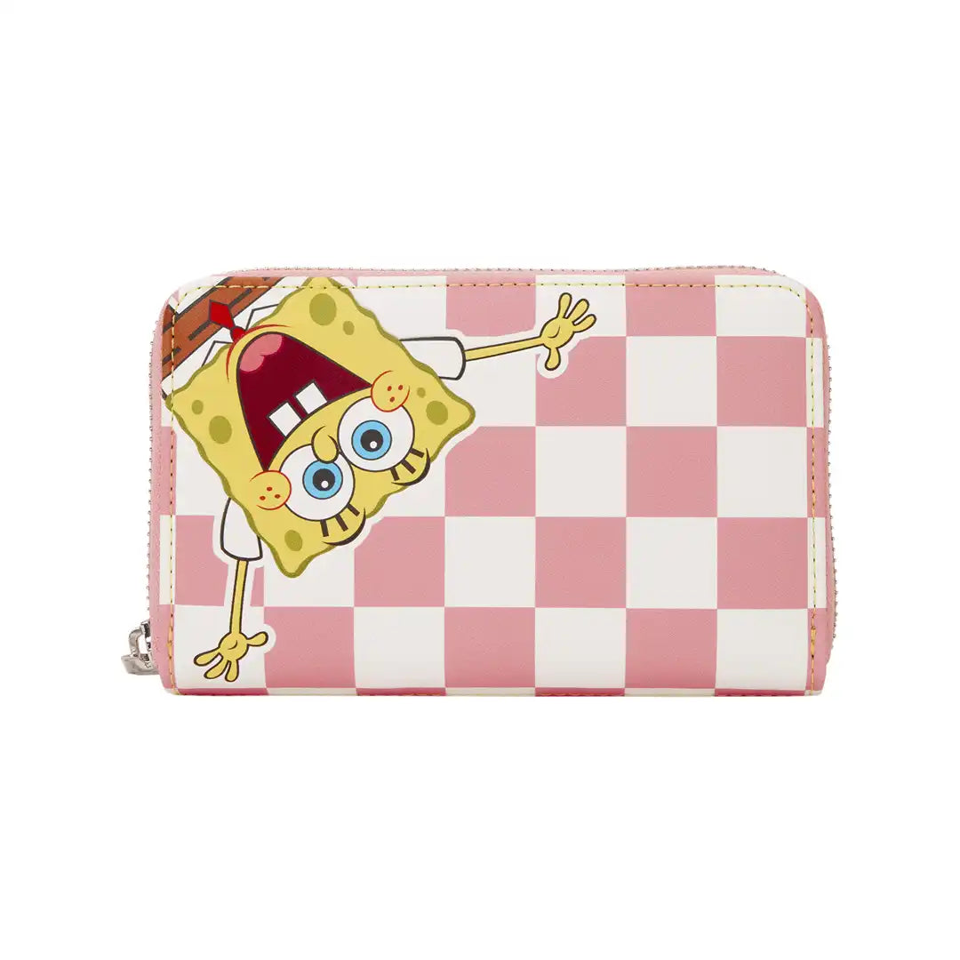 Loungefly Nickelodeon SpongeBob SquarePants &amp; Patrick Star Checkered Zip Around Wallet