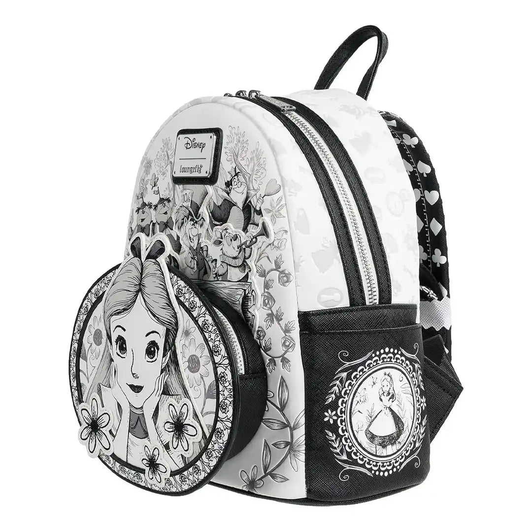 Loungefly Disney Alice in Wonderland Sketch Mini Backpack - Entertainment Earth EX