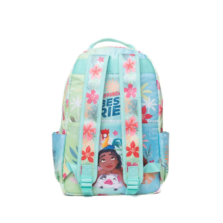 Wondapop Moana Backpack 15.5 Inch Junior Deluxe Nylon, Wayfinder’s Best Friend, Kids School Bag with Laptop Sleeve &amp; Pockets