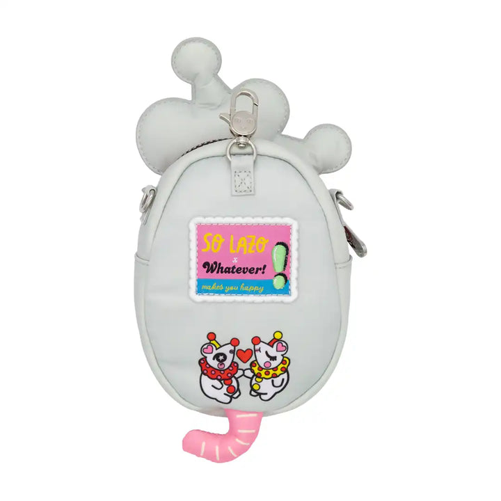 Whatever Makes You Happy So Lazo Party Rat Mini Crossbody Bag Charm