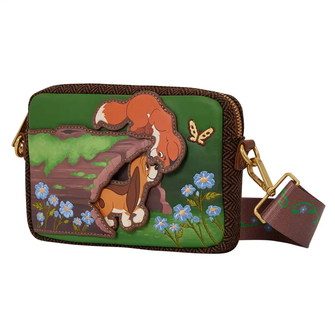 Loungefly Disney The Fox and the Hound Tod &amp; Copper Sling Crossbody Bag