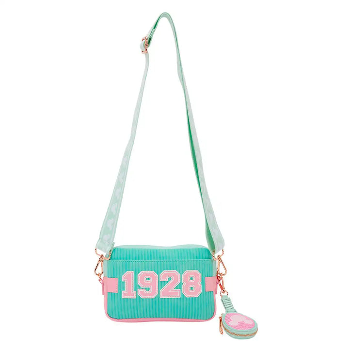 Loungefly Disney Mickey &amp; Friends Tennis Sling Crossbody Bag with Coin Bag