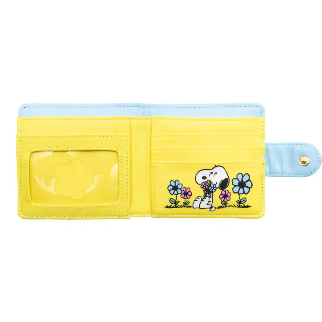 Whatever Makes You Happy Peanuts Sherbert Spring Padded Nylon Bi-Fold Wallet