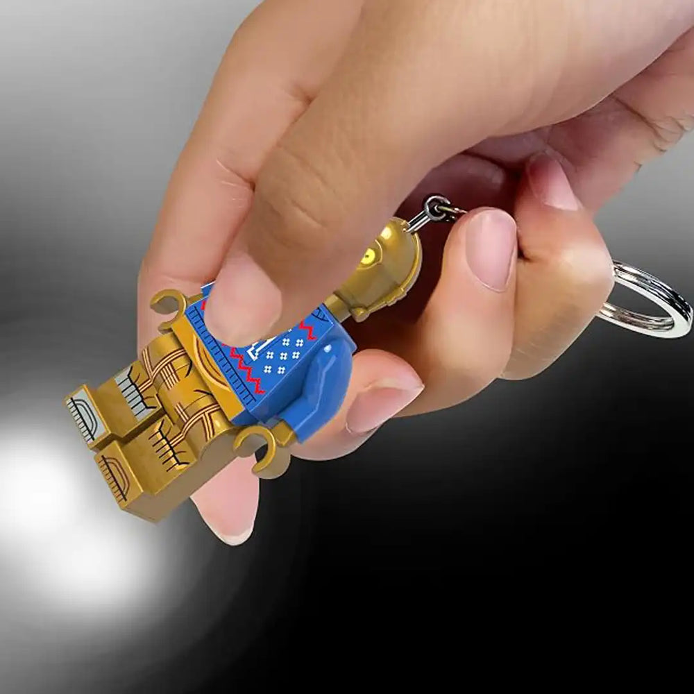 LEGO Star Wars Minifigures Keychain Light C-3PO Holiday Sweater