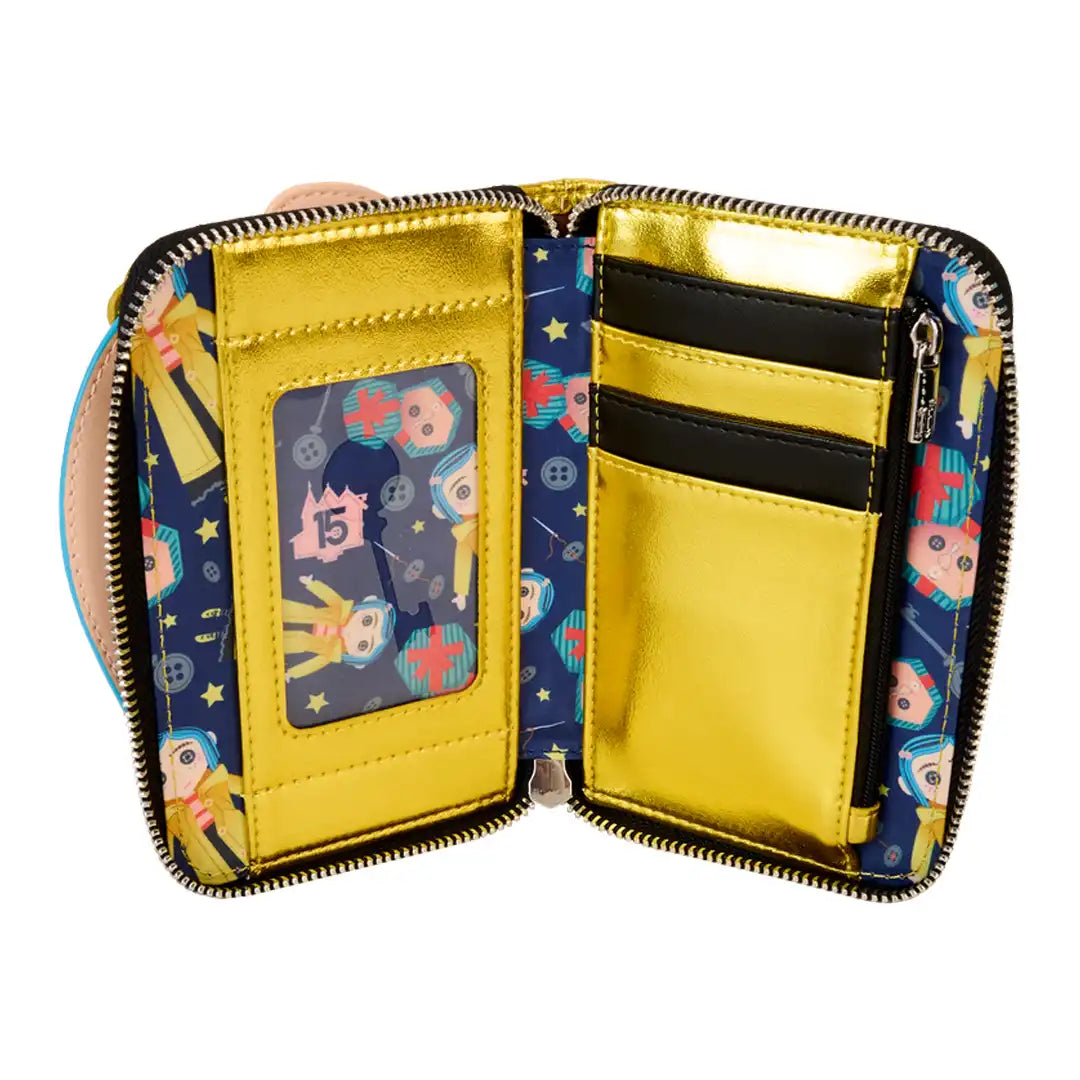 Loungefly Laika Coraline 15th Anniversary Doll Cosplay Zip-Around Wallet