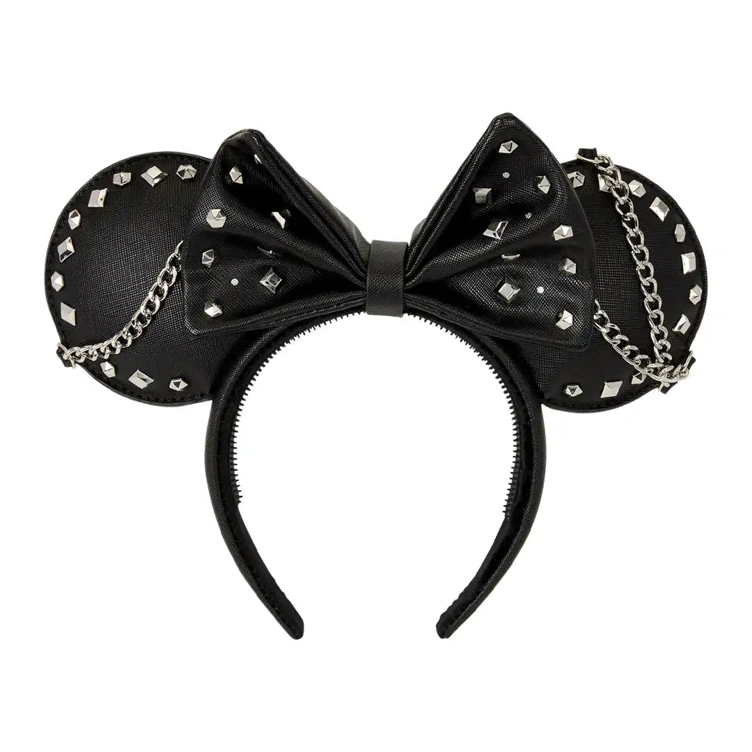 Loungefly Disney Minnie Mouse Studs & Chains Ear Headband